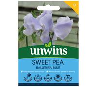 Unwins Sweet Pea Ballerina Blue Agm Easy To Grow Seeds