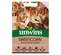 Unwins Sweetcorn Popcorn Robust Easy To Grow Seeds