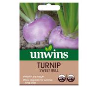 Unwins Turnip Sweet Bell Easy To Grow Seeds