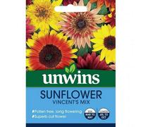 Unwins Unwin Flower Seeds Sunflower Vincent's Mix