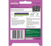 Unwins Unwin Herb Seeds Basil Italian Seeds