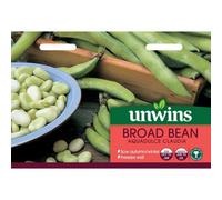 Unwins Vegetable Seeds Broad Bean Aquadulce Claudia