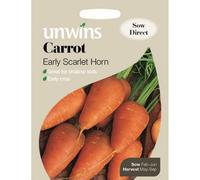 Unwins Vegetable Seeds - Carrot Early Scarlet Horn Seeds