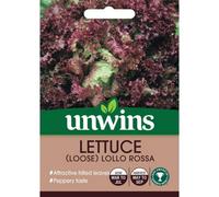 Unwins Vegetable Seeds Lettuce Lollo Rossa Seeds