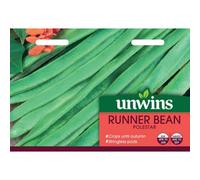 Unwins Vegetable Seeds Runner Bean Polestar