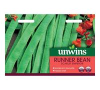 Unwins Vegetable Seeds Runner Bean Scarlet Emperor