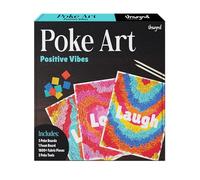 Unwynd Poke Art Live Love Laugh, Mess-Free Sewing Fabric Arts & Crafts for Adults, DIY Birthday Gifts for Women, Activity Craft Kit for Adults & Teens, Hobbies for Moms - Positive Vibes