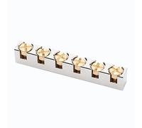 Unxuey 42mm Adjustable Brass Guitars Nut Replacement Compatible with Strat ST Tele Style Electric Guitar Part, Golden