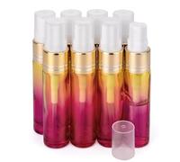 Unxuey 8pcs 10ml Gradient Rainbow Color Travel Perfume Spray Bottles