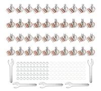 Unxuey Guitar Potentiometer Audio Pots Volume Knob Pots with Long Split Shaft A500K B500K A250K B250K OHM Replacement for Electric Guitar Pack of 40