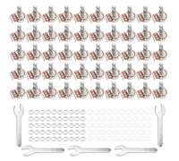 Unxuey Guitar Potentiometer Audio Pots with Long Split Shaft A500K OHM Replacement for Electric Guitar Pack of 50