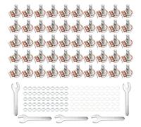 Unxuey Guitar Potentiometer Audio Pots with Long Split Shaft B500K OHM Replacement for Electric Guitar Pack of 50