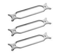 Unxuey Metal Single Coil Pickup Mounting Ring Set Pickups Cover Frame Replacement Part for Electric Guitar (3 Pack, Silver)