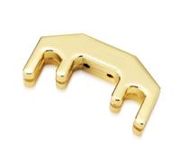 Unxuey Metal Violin Mute Practice Violin Silencer Golden Fiddle Silent Silencer Parts for 1/2, 3/4, 4/4 Violin