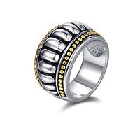 UNY JEWEL Jewelry Fusion Gold Dots Caviar Two Tone Designer Inspired Luxury Women Ring Valentine Christmas Gifts, Metal, Cubic Zirconia