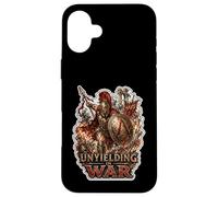 Unyielding Spartan War God Greek Mythology Case for iPhone 16 Plus