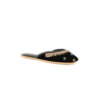 Unzé Women Laurel Traditional Classic Khussa UK Size 3-8 Black