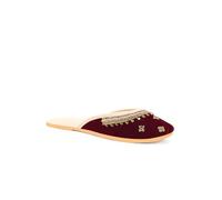 Unzé Women Laurel Traditional Classic Khussa UK Size 3-8 Maroon