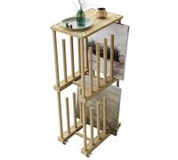 UNZERO Art Storage Rack, Art Canvas Storage, Art Drying Rack, Canvas Boards Rack Art Storage with Handle & Caster Wheels for Drawing Board, Panel, Paper Pad for Art Studios, Artworks, Gallery