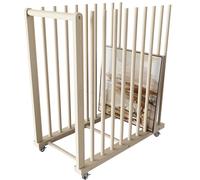 UNZERO Art Storage Rack, Art Drying Rack, Art Canvas Storage Stand, Canvas Boards Rack Art Storage for Drawing Board for Art Studios, Gallery(Contemporary, 15.6" D x 29.5" W x 30" H)