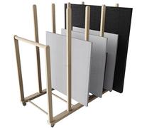 UNZERO Art Storage Rack, Art Drying Rack, Art Canvas Storage Stand, Canvas Boards Rack Art Storage for Drawing Board for Art Studios, Gallery (Contemporary, 21.1" D x 39.5" W x 42" H)