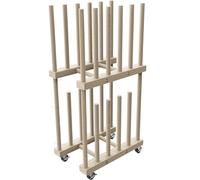 UNZERO Art Storage Rack - Canvas & Paper Storage Stand with Handle & Caster Wheels for Art Studios & Gallery