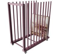 UNZERO Art Storage Rack, Canvas Storage, Canvas Boards Rack with Handle & Caster Wheels for Drawing Board, Panel, Paper Pad, Art Studios, Gallery