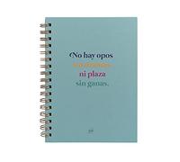 UO A5 Notebook - No Opel Without Drama - Hardcover - 200 Pages - Polka Dot - Spiral Bound (15 x 22 cm)
