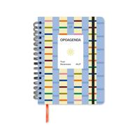 UO Opoagenda School Diary Week View: September 2026 to August 2027, Hardcover, Includes 134 Stickers, Elastic Rubber, Ruler Marker and Record Tape, Butter Blue