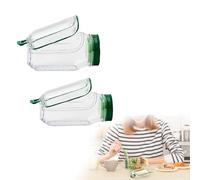 UOAESR Salad Pod Containers, The Original Salad Pod, Portable Snack Box with Large Side Opening, Suitable for Home, Outdoor, Travel and Party (2 PCS)