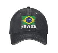 UOARQAUJ Brazil Flag Brazilian Baseball Caps Vintage Distressed Washed Snapback Cap Men Women Outdoor Travel Adjustable Fit Hats Cap