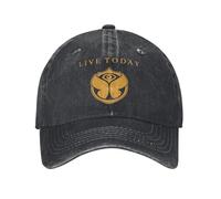 UOARQAUJ Live Today with Tomorrowlands Music Festival Men Baseball Cap Distressed Washed Hats Cap Casual Outdoor Travel Soft Headwear