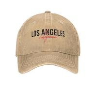 UOARQAUJ Los Angeles America Unisex Baseball Cap Distressed Washed Caps Hat Vintage Outdoor Running Golf Adjustable Fit Headwear