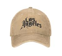 UOARQAUJ Los Angeles Baseball Caps Vintage Distressed Washed America Snapback Hat for Men Women Outdoor Summer Unstructured Soft Caps Hat