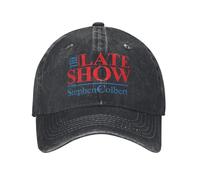 UOARQAUJ Stephen Colbert The Late Show Unisex Baseball Cap Distressed Denim Caps Hat Fashion Outdoor Running Golf Gift Snapback Hat