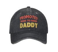 UOARQAUJ Vintage Promoted to Daddy Baseball Caps Unisex Distressed Washed Snapback Hat Father's Day Outdoor Travel Soft Caps Hat