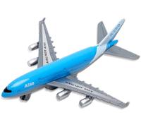 UOCAI Airbus A380 Aeroplane Toy - Mini Metal Plane Model with Pull Back Function, Airplane Models, Perfect as an Airport Toy and Gift (14 cm Length)