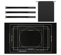 UOCAI Jigsaw Puzzle Mat - Black Puzzle Mat with straps and Storage Bag, Easy Roll Up, Portable and Foldable - Ideal Jigsaw Roll for Adults, Mats for Jigsaws 1500, Large Sets Accessories