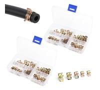 UOCAI Pack of 100 Hose Clamps, Spring Band Clamps, Hose Spring Clamps, Hose Clamps Clips, Petrol Hose, Fuel Line, Petrol Pipe Clamps for Air Hose, Water Pipe 5-9 mm