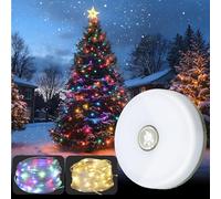 UODIR Camping String Lights, 10M Outdoor Lights with 8 Modes, Waterproof, Quick Storage, Type-C Fast Charging, Portable 2-in-1 Lantern & Lights for Camping, Power Outages & Patios