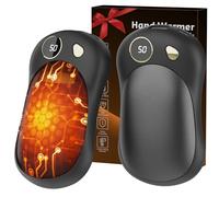 UODIR Rechargeable Hand Warmers, 2-Pack 10000mAh. Magnetic, Electric, 3 Heat Levels & Battery Indicator. Portable Pocket Heater, Golf, Outdoor Sports in Cold Weather