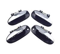 UOEMCRTB 1/2 / 4 Chrome Outside Exterior Car Door Handle Front/Rear Left Driver/Right Passenger for Kia for Carens 2003 2004 2005 2006(4 Pcs Front Rear Kit)