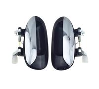 UOEMCRTB 1/2 / 4 Chrome Outside Exterior Car Door Handle Front/Rear Left Driver/Right Passenger for Kia for Carens 2003 2004 2005 2006(2 Pcs Rear LH RH)