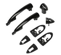 UOEMCRTB 1 Pair Black Front Door Handles 2156145296 156145295 for Alfa for Romeo Giulietta for Mito 2012 Onwards