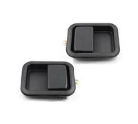 UOEMCRTB 55176382AE 55176383AE Metal Front Exterior Door Handle Set Full Door Type for Jeep for Wrangler TJ L YJ 1987-2006(1 Pair)