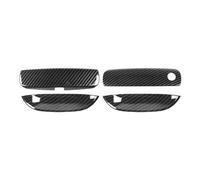 UOEMCRTB ABS Car Exterior Door Handle Bowl Decoration Cover for Dodge for Challenger 2015 2016 2017 2018 2019 2020 2021 2022 2023 Up(Carbon Fiber Grain)