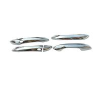 UOEMCRTB ABS Carbon Fiber Car Outer Door Handle Bowl Cover Trim Stickers Accessories for Hyundai for Tucson NX4 2021 2022 2023 Hybrid N Line(Door Handle Silver)