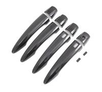 UOEMCRTB ABS for N&issan for Qashqai J12 2023 2024 Carbon Fiber Car Door Handle Cover Door Bowl Insert Cover Trim Sticker Car Accessories(Door Handle Cover)