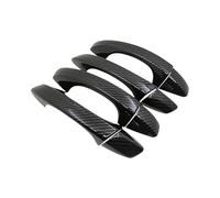 UOEMCRTB Accessories for Seat for Ibiza KJ1 MK5 FR 2018~2023 Carbon Fiber Car Door Handle Cover Trim Auto Protective Stickers 2019 2020 2021(4Handle NO Keyhole)