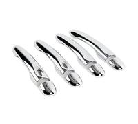 UOEMCRTB Car Exterior Door Handles Chrome Handle Cover Trim Accessories Stickers Car Styling for Renault for Megane 3 MK3 III 2008 2009 2010 2011 2012 2013 2014 2015 (4Dr no Key 2 Buttons)